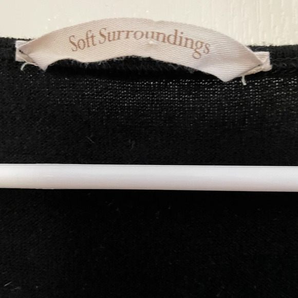 Soft surroundings tunic knit black size xs - Picture 3 of 3